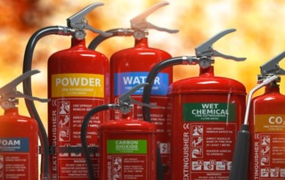 different types of fire extinguishers