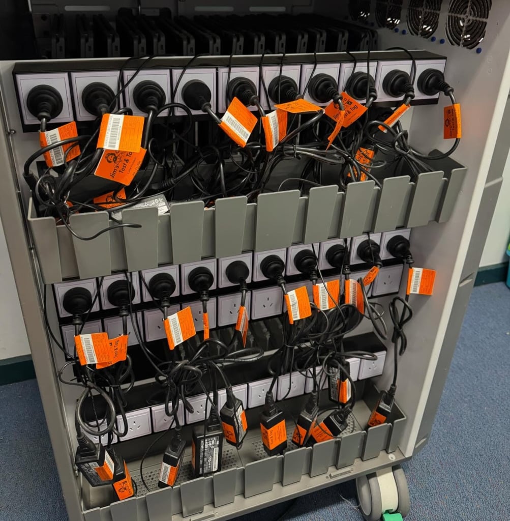 Test and tag power wall.